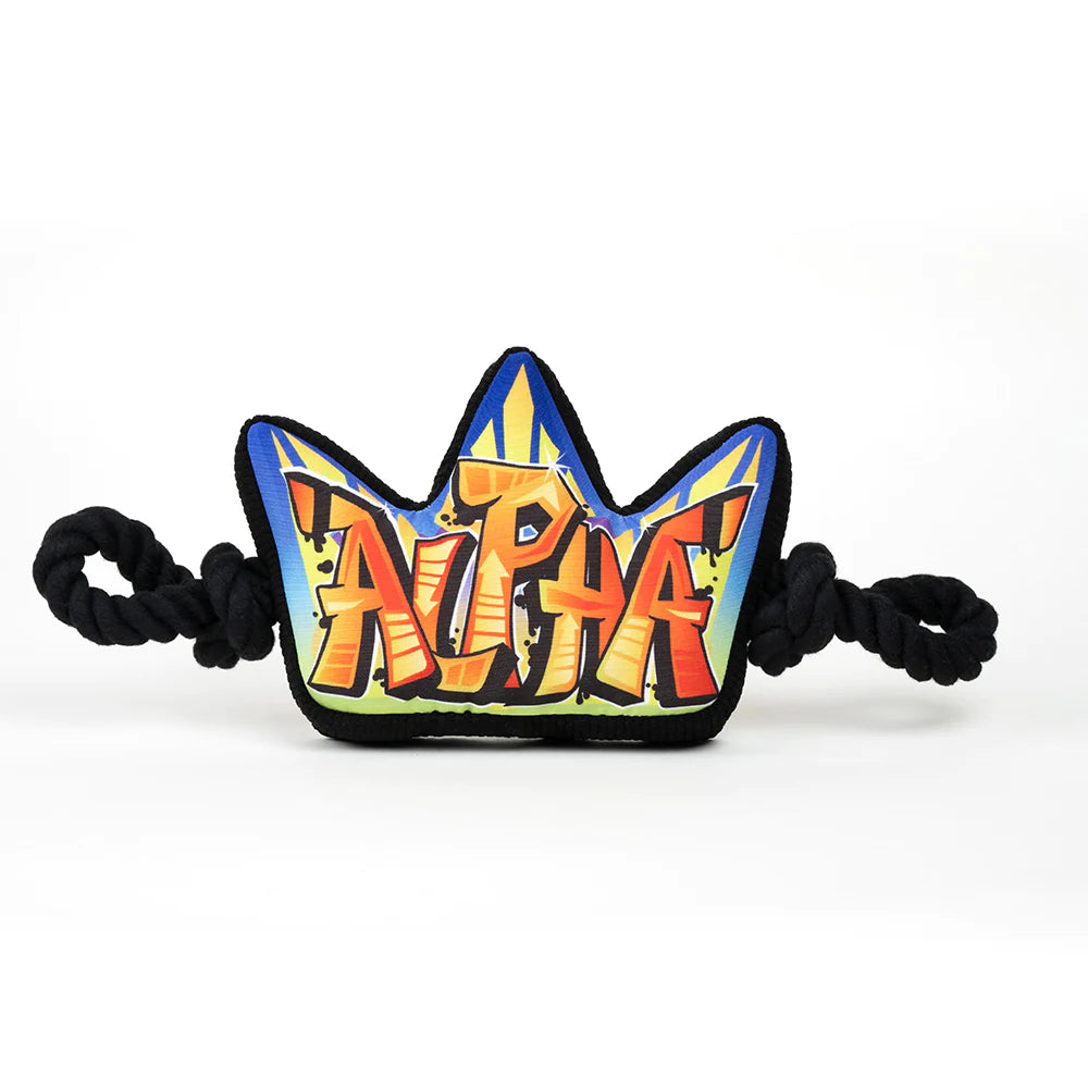 Cavall Street Art Crown Dog Toy