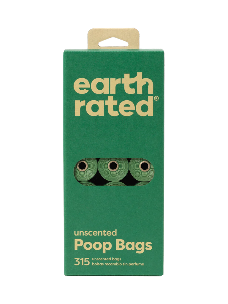 Earth Rated Poop Bags Bulk 21 Unscented Refill Rolls 315ct