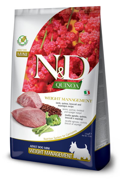 N&D LAMB GRAIN QUINOA WEIGHT MANAGEMENT MINI 5.5lb