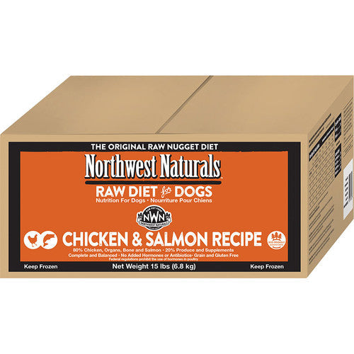 Northwest Naturals Frozen Chicken & Salmon Nuggets Bulk Box 15lbs