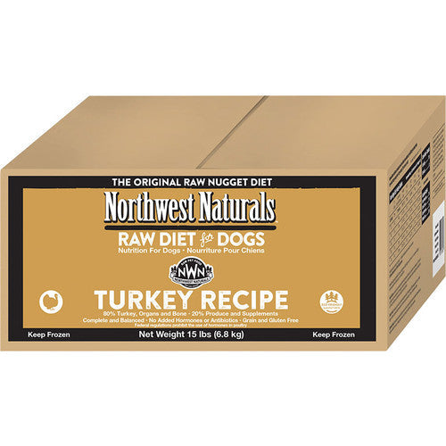 Northwest Naturals Frozen Turkey Nuggets Bulk Box 15lbs