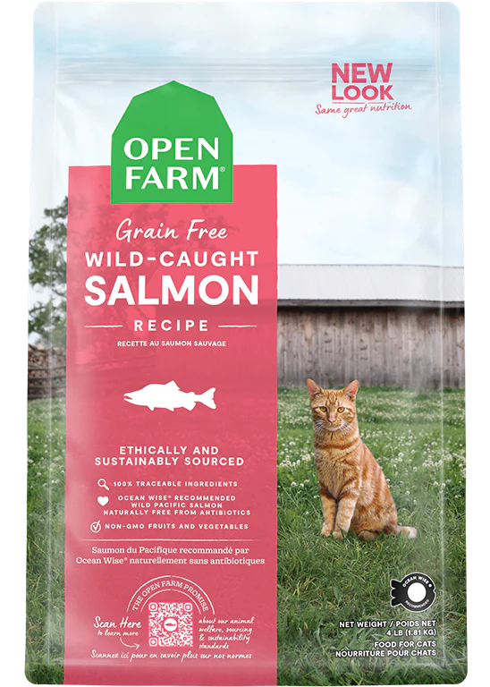 Open Farm Cat Grain Free Wild Caught Salmon 4 lbs
