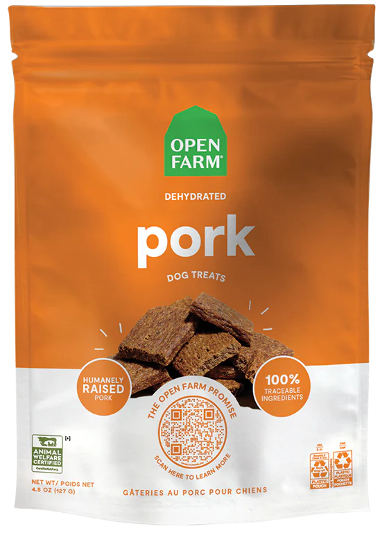 Open Farm Dehydrated Pork Treats 4.5oz