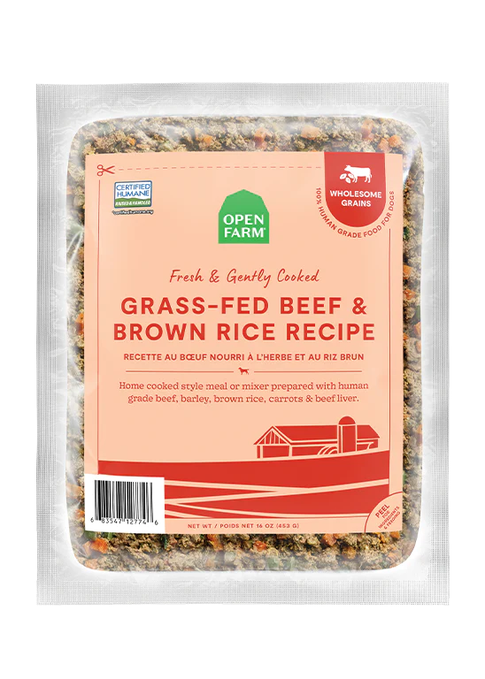 Open Farm Gently Cooked Beef & Brown Rice Dog Recipe 16oz