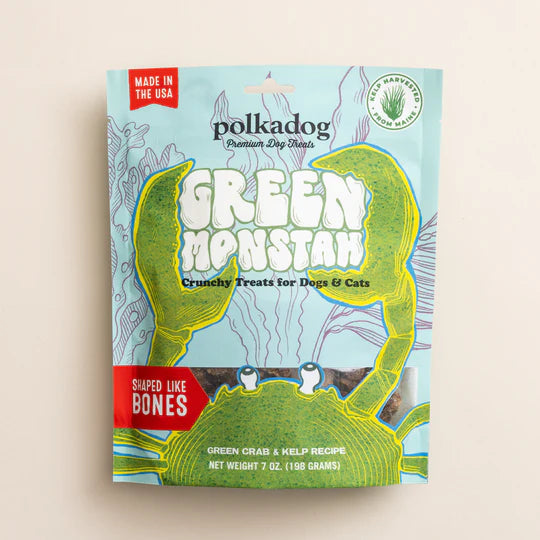 Polka Dog Green Monstah Bones 7oz