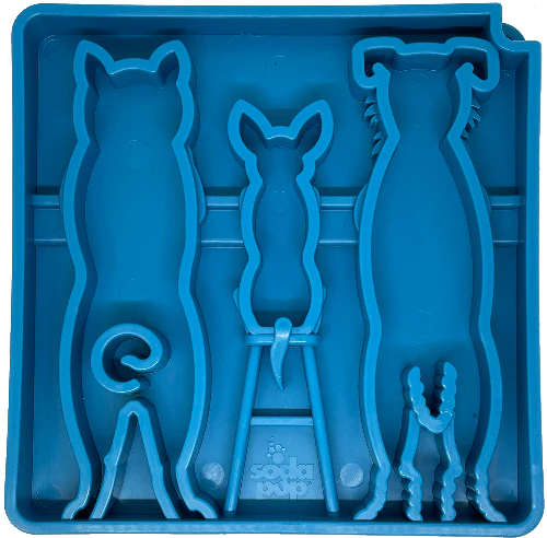 SodaPup eTray Enrichment Waiting Dogs Tray Blue