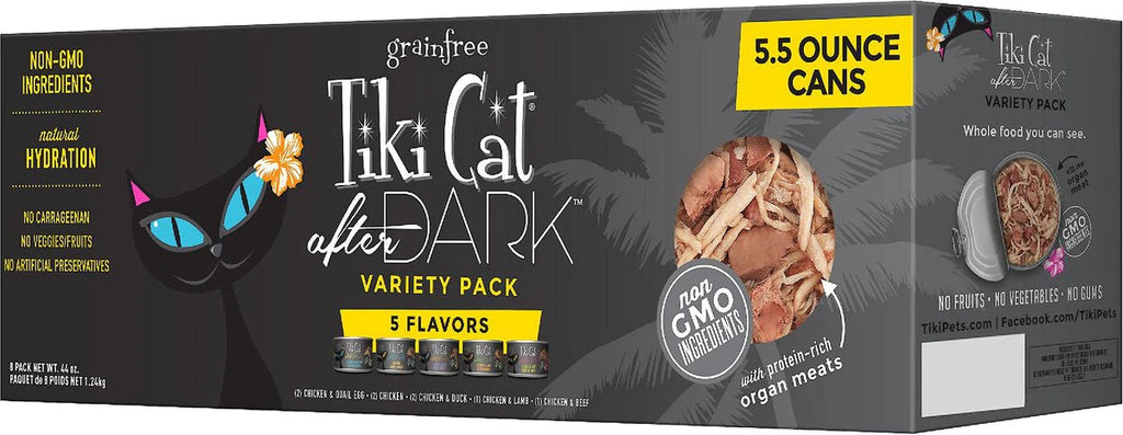 TIKI CAT AFTER DARK VARIETY PACK 8PK 5.5OZ