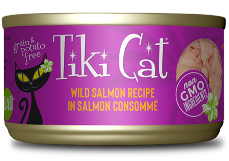 Tiki Cat Hanalei Luau Wild Salmon 2.8oz Can