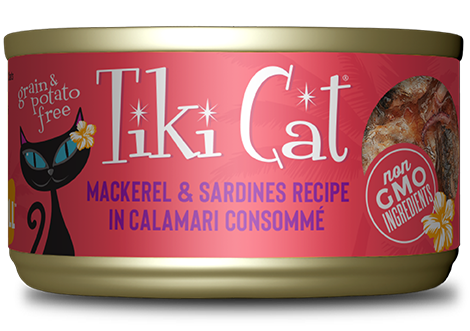 Tiki Cat Makaha Grill Mackerel & Sardine 2.8oz Can