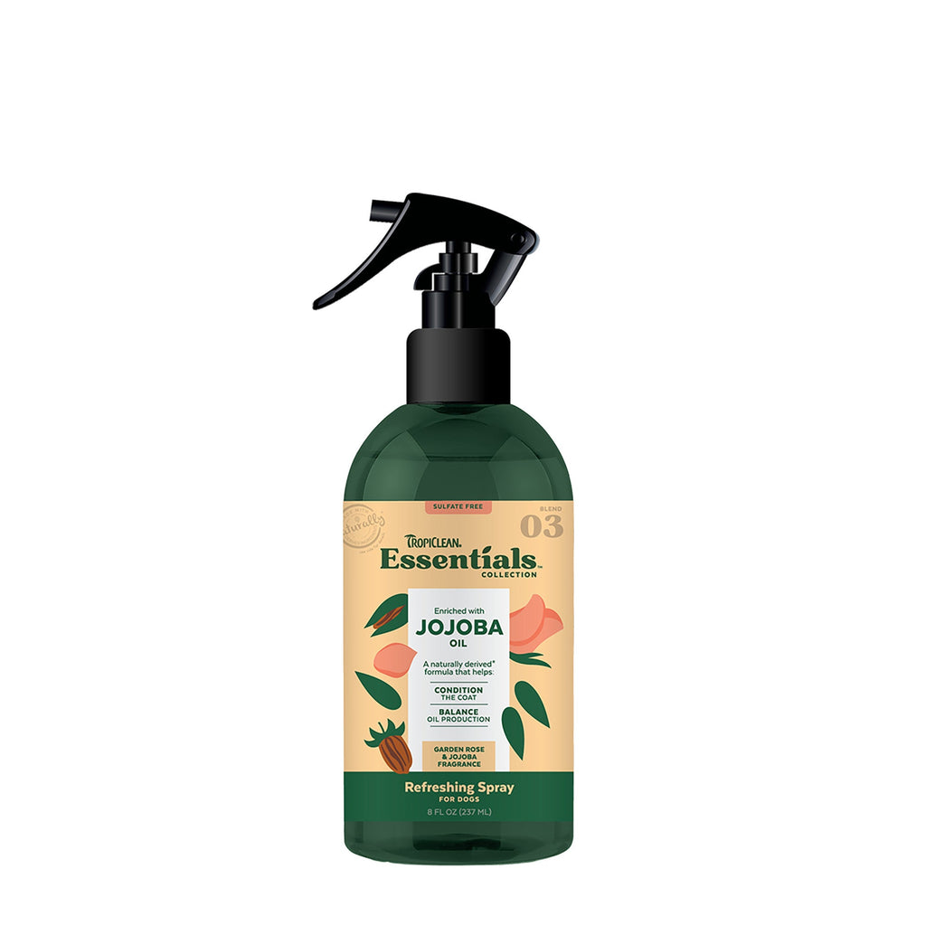 Tropiclean Essentials Jojoba Dog Deodorizing Spray 8oz