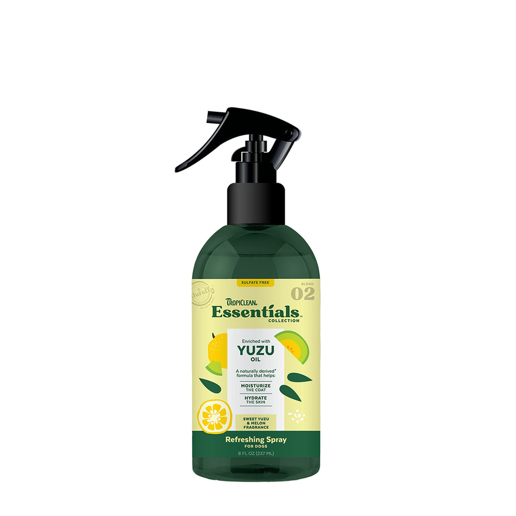 Tropiclean Essentials Yuzu Dog Deodorizing Spray 8oz