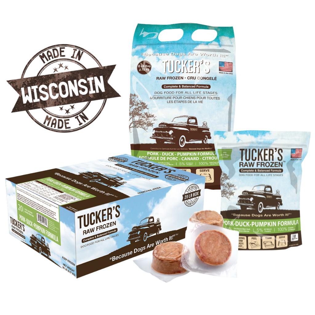 Tucker's Frozen Pork, Duck & Pumpkin Bulk Box 20lbs