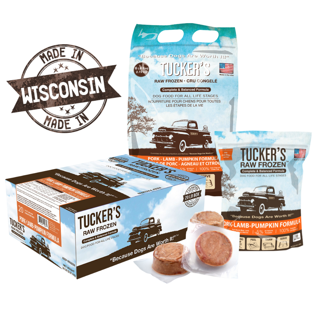 Tucker's Frozen Pork, Lamb & Pumpkin Bulk Box 20lbs