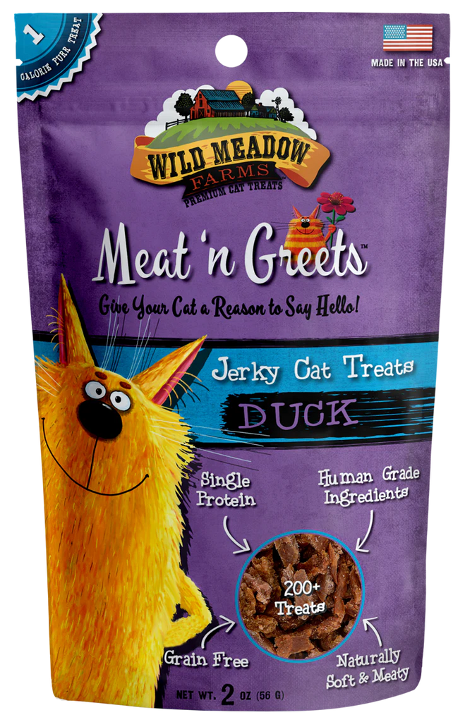 Wild Meadow Meat 'N Greets Duck Cat Treat 3.5oz