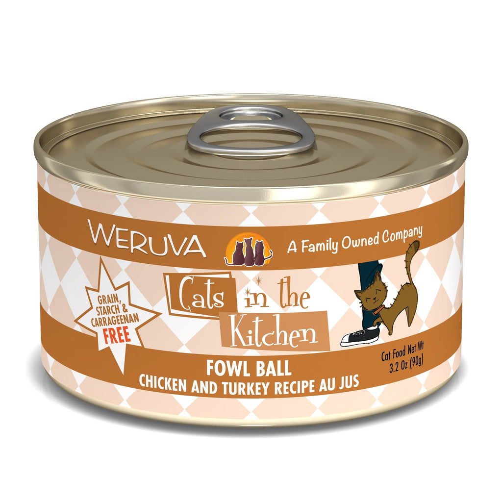 Cats in the Kitchen Cans Fowl Ball 3.2oz