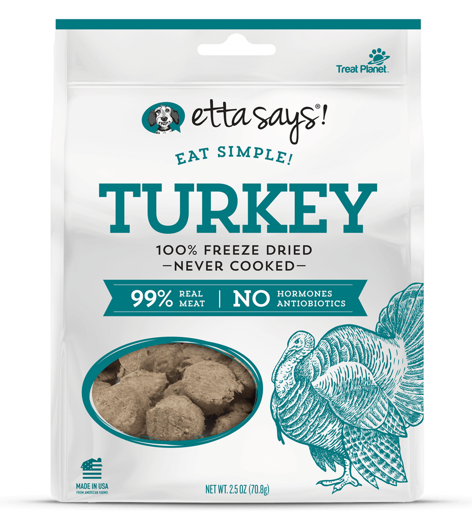 Etta Says Eat Simple! 100% Freeze Dried Turkey 2.5oz