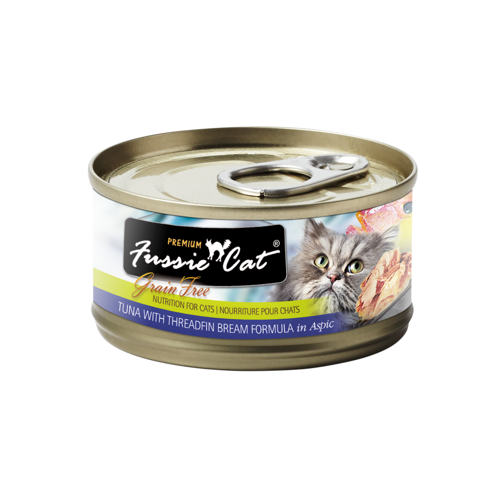 FUSSIE CAT PREMIUM GRAIN FREE TUNA THREADFIN BREAM 2.82oz