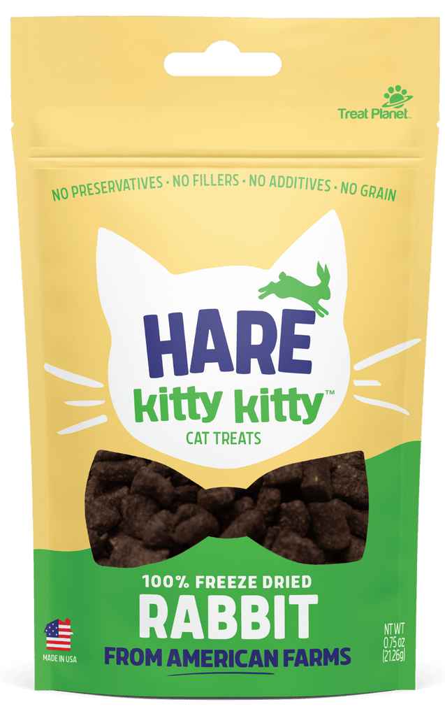 Hare Kitty Kitty Freeze Dried Rabbit Cat Treats .9oz