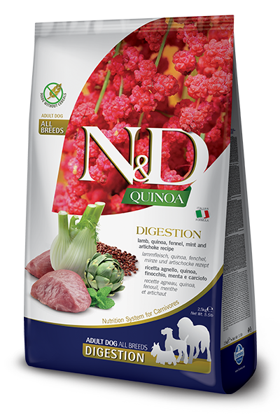 N&D QUINOA ADULT DOG DIGESTION LAMB 15.4LB