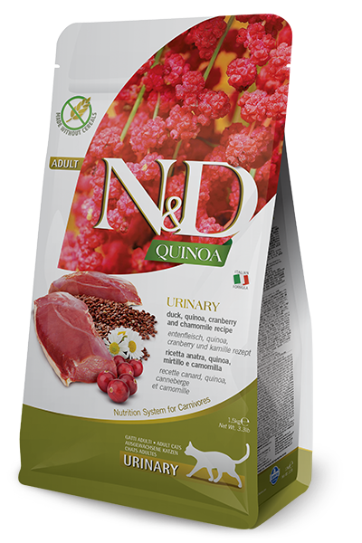 N&D QUINOA GRAIN FREE ADULT CAT DRY URINARY DUCK 3.3lb