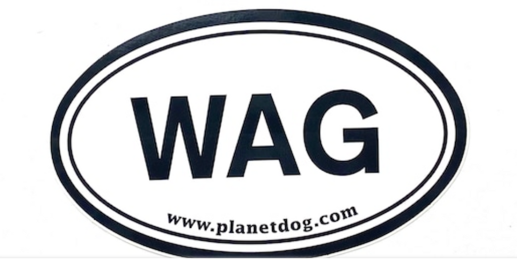 PLANET DOG Euro Sticker WAG