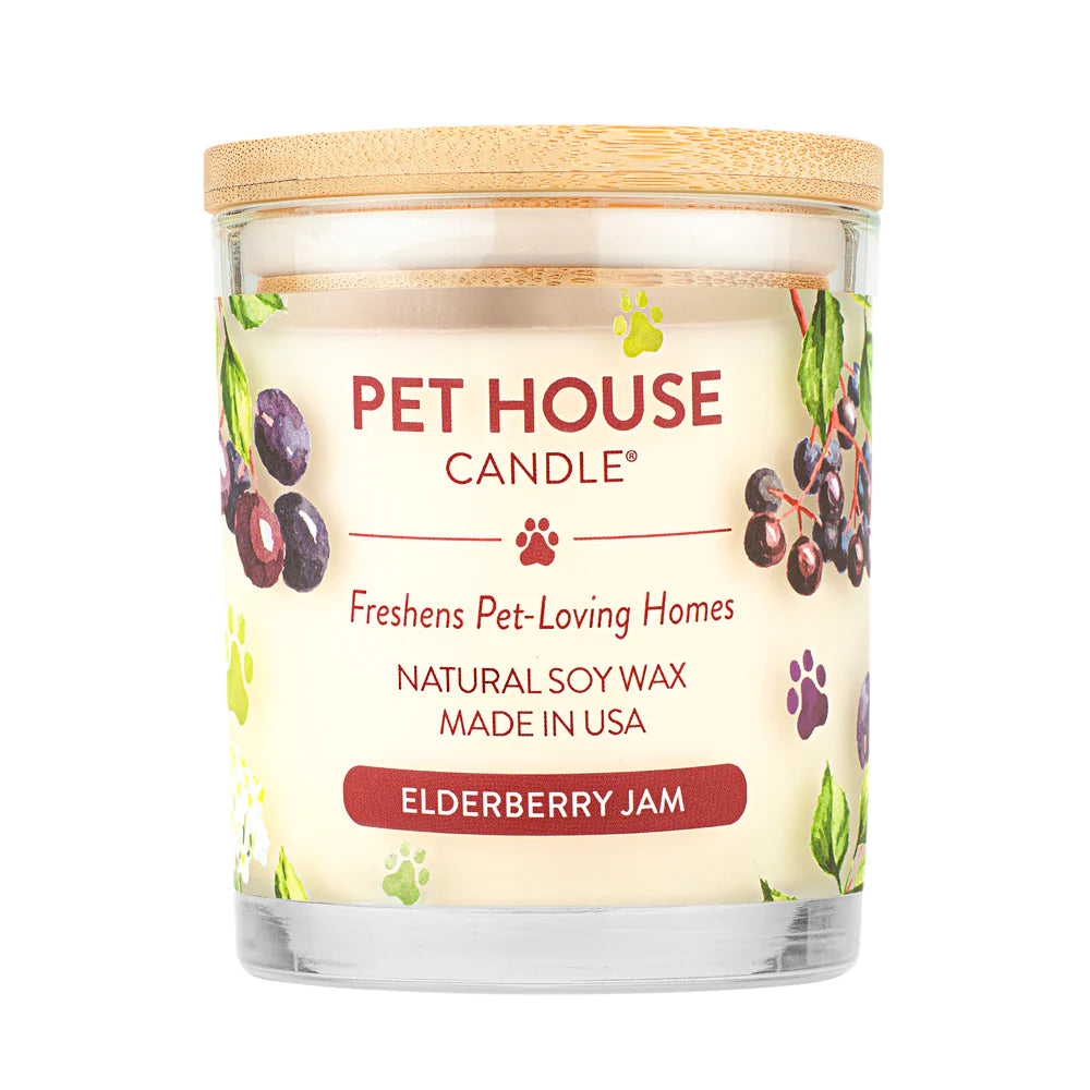 Pet House Candle Elderberry Jam 8.5oz Jar