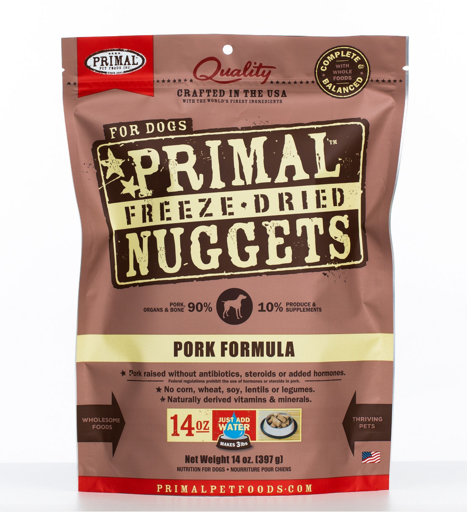 Primal Canine Freeze Dry Pork Nuggets 14oz