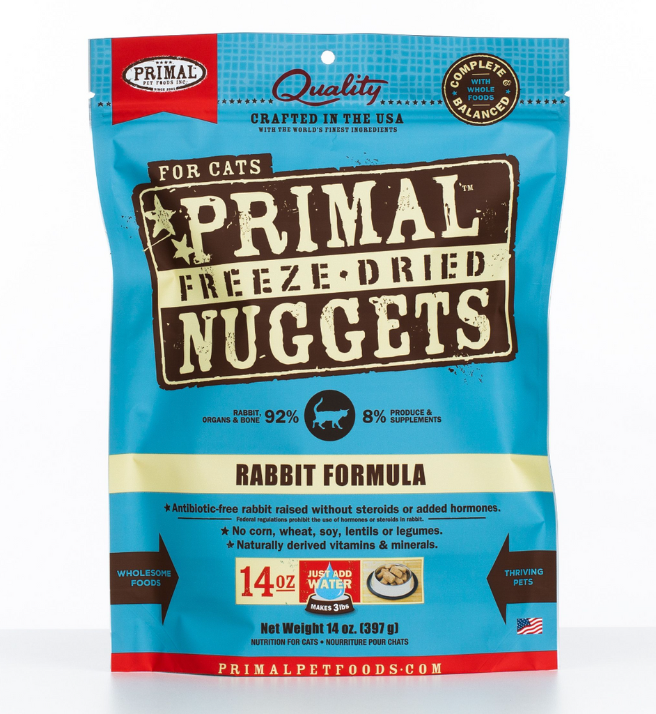Primal Feline Freeze Dry Rabbit Nuggets 14oz