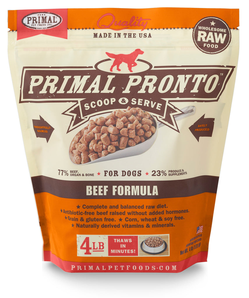 Primal Pronto Dog Beef 4lb