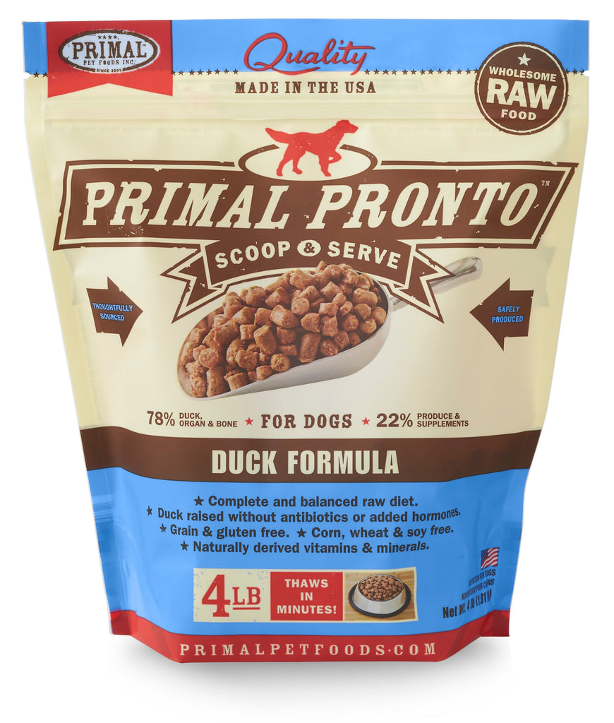 Primal Pronto Dog Duck 4lb