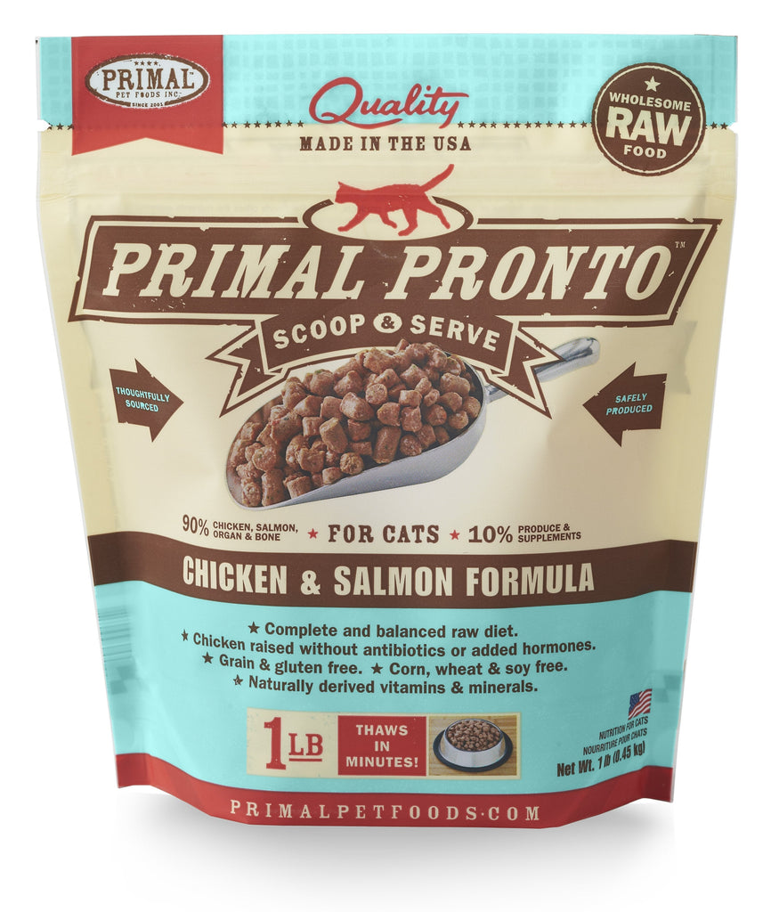 Primal Pronto Feline Chicken/Salmon 1lbs