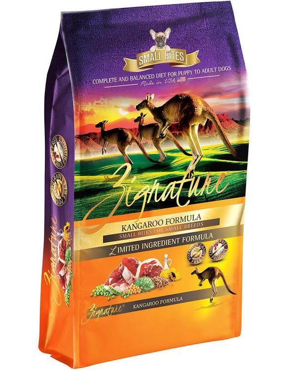 ZIGNATURE GRAIN FREE DOG SMALL BITES KANGAROO 13.5lb
