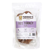 95% Turkey Flips 8.5oz Dog Treats-Four Muddy Paws