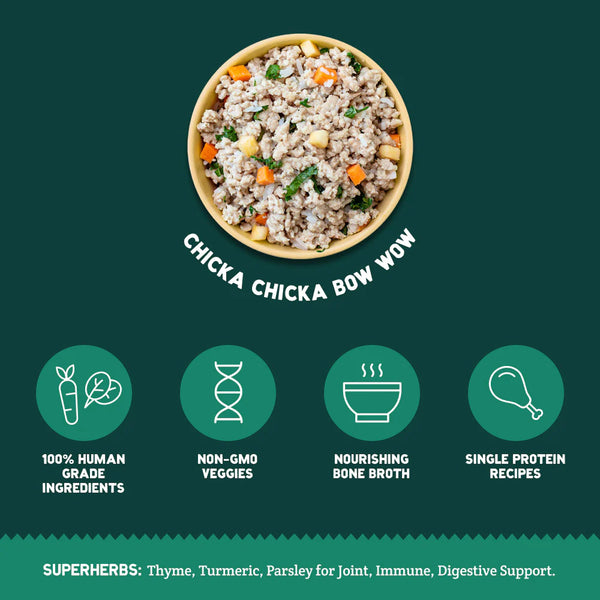 A Pup Above Grain Free Chicka Bow Wow Gently Cooked Food 16oz-Four Muddy Paws