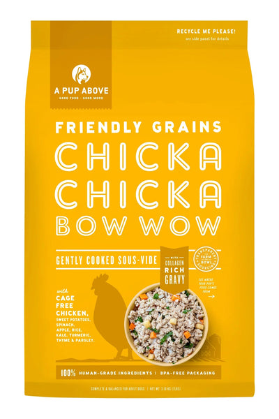A Pup Above Grain Free Chicka Bow Wow Gently Cooked Food 16oz-Four Muddy Paws