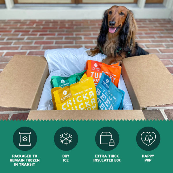 A Pup Above Grain Free Chicka Bow Wow Gently Cooked Food 3lbs-Four Muddy Paws