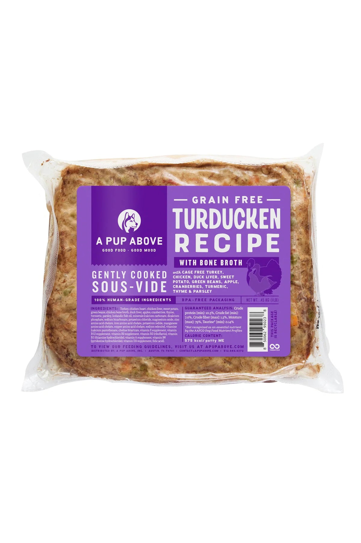 A Pup Above Grain Free Turducken Gently Cooked Food 7lbs-Four Muddy Paws