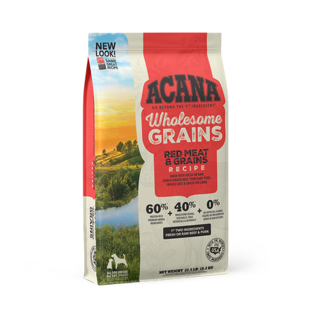 Acana Dog Wholesome Grains Red Meat 22.5LB-Four Muddy Paws