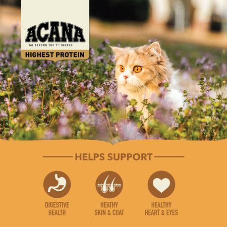 Acana Grain Free Regionals Meadowlands Cat Food 4lbs-Four Muddy Paws