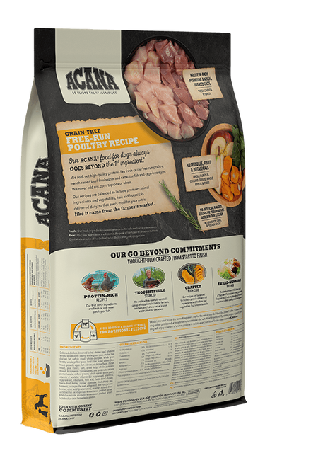 Acana Heritage Free Run Poultry 13LB-Four Muddy Paws