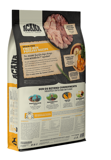 Acana Heritage Free Run Poultry 25LB-Four Muddy Paws