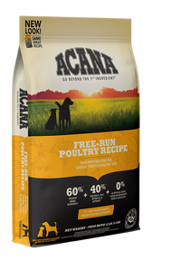 Acana Heritage Free Run Poultry 25LB-Four Muddy Paws