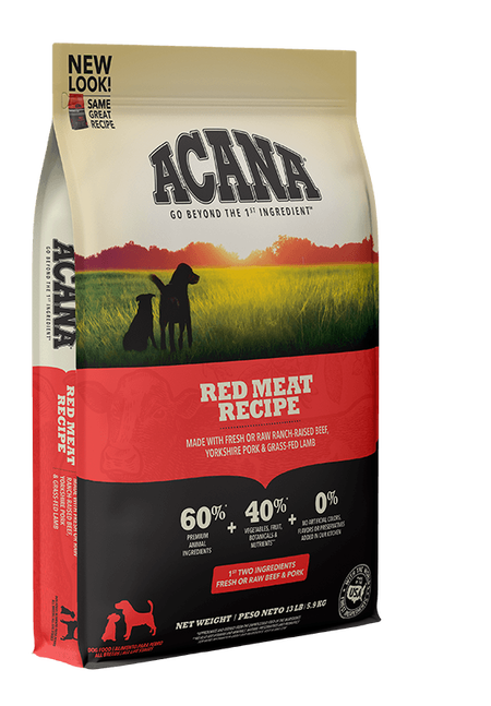 Acana Heritage Red Meat 25lbs-Four Muddy Paws