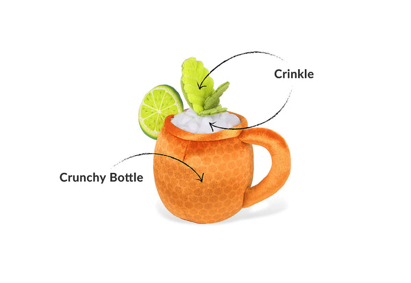 Barktender Moscow Mule Dog Toy-Four Muddy Paws