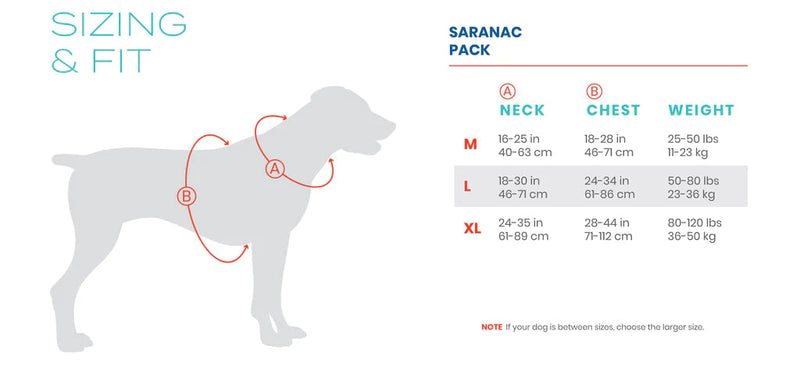 Baydog Saranac Dog Pack M Blue-Four Muddy Paws