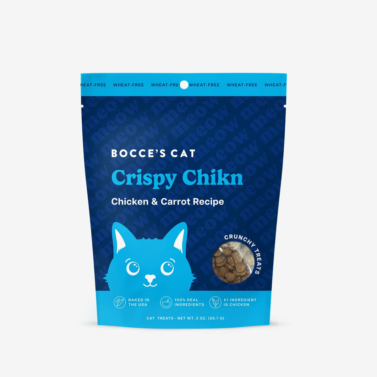 Bocce's Bakery Crunchy Crispy Chicken Cat Treat 2oz-Four Muddy Paws