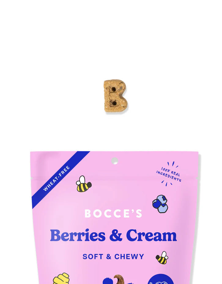 Bocce's Berries & Cream Soft Chews 6oz-Four Muddy Paws