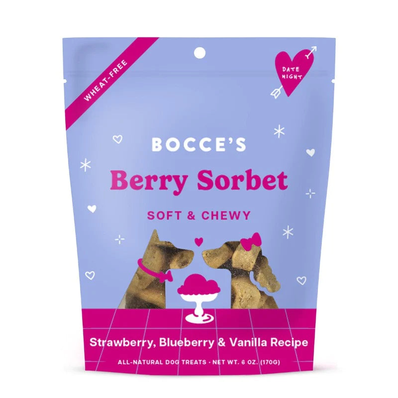 Bocce's Berry Sorbet Soft Chews 6oz-Four Muddy Paws
