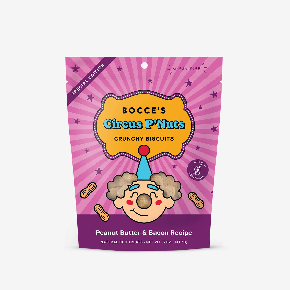 Bocce's Circus P'Nuts Crunchy 6oz-Four Muddy Paws