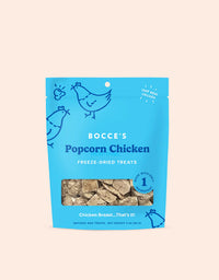 Bocce's Freeze Dried Popcorn Chicken Dog Treats 3oz-Four Muddy Paws